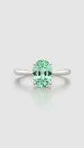Mint Peridot Solitaire Ring